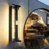 Traditional Rectangular Solar LED Wall Sconce 1-Light