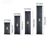 Traditional Rectangular Solar LED Wall Sconce 1-Light