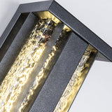 Traditional Rectangular Solar LED Wall Sconce 1-Light