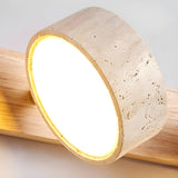 Modern Travertine Round LED Wall Sconce 1-Light