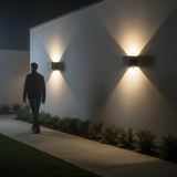 Modern Cube Outdoor Wall Light LED 1-Light