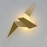 Unique Origami Wall Lamp - Stylish Indoor Wall Lights for Living Room and Bedroom Decor, Warm LED Lighting, Metal Design