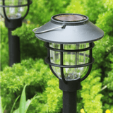 Vintage Cage Solar LED Path Light 1-Light