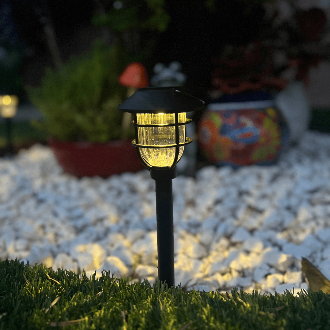 Vintage Cage Solar LED Path Light 1-Light Lasson Living