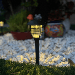 Vintage Cage Solar LED Path Light 1-Light Lasson Living