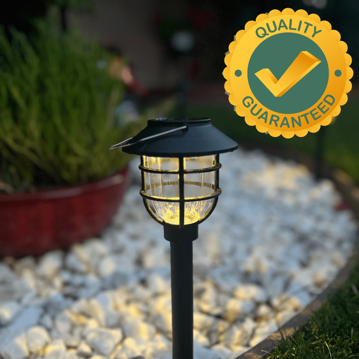 Vintage Cage Solar LED Path Light 1-Light Lasson Living