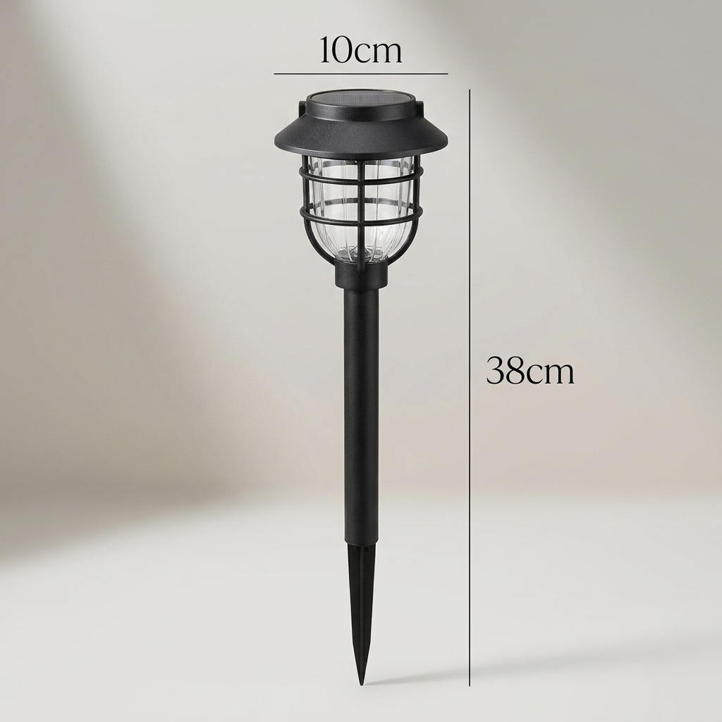 Vintage Cage Solar LED Path Light 1-Light Lasson Living