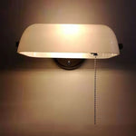 Vintage Glass Half Moon Wall Sconce Lamp 1-Light Lasson Living