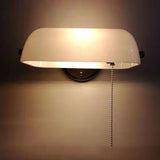 Vintage Glass Half Moon Wall Sconce Lamp 1-Light Lasson Living