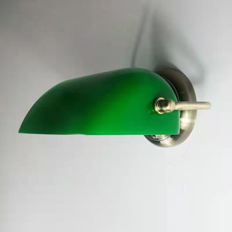 Vintage Glass Half Moon Wall Sconce Lamp 1-Light Lasson Living