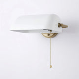 Vintage Glass Half Moon Wall Sconce Lamp 1-Light Lasson Living