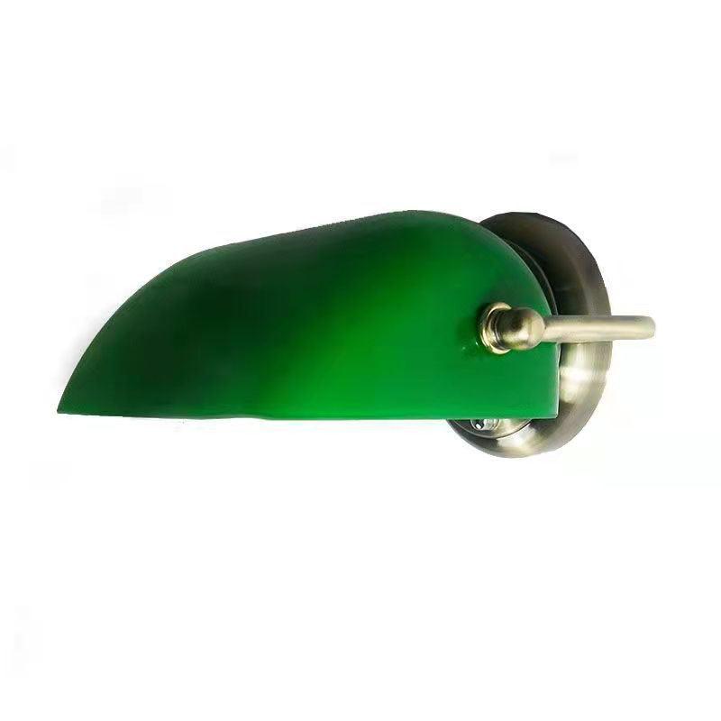 Vintage Glass Half Moon Wall Sconce Lamp 1-Light Lasson Living