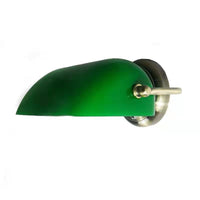 Vintage Glass Half Moon Wall Sconce Lamp 1-Light Lasson Living