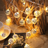 Vintage Solar Globe LED String Lights 10-Light