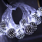Vintage Solar Globe LED String Lights 10-Light