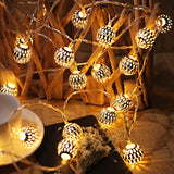 Vintage Solar Globe LED String Lights 10-Light