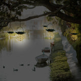 Vintage Solar Pineapple LED Hanging Lantern 1-Light