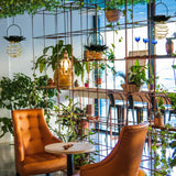 Vintage Solar Pineapple LED Hanging Lantern 1-Light