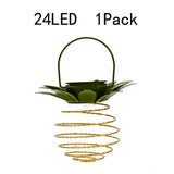 Vintage Solar Pineapple LED Hanging Lantern 1-Light