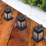 Vintage Solar Square LED Hanging Lantern 1-Light