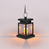 Vintage Solar Square LED Hanging Lantern 1-Light