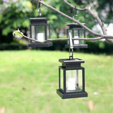 Vintage Solar Square LED Hanging Lantern 1-Light