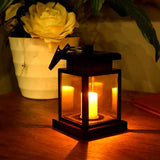 Vintage Solar Square LED Hanging Lantern 1-Light