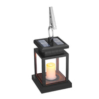 Vintage Solar Square LED Hanging Lantern 1-Light
