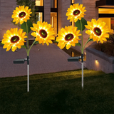 Vintage Sunflower Solar LED Stake Light 1-Light