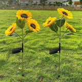 Vintage Sunflower Solar LED Stake Light 1-Light
