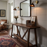 Vintage Dome Wooden Brass Wall Sconce 1-Light