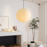 Japanese Washi Paper Globe Pendant Light 1-Light