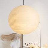 Japanese Washi Paper Globe Pendant Light 1-Light