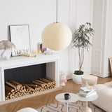 Japanese Washi Paper Globe Pendant Light 1-Light