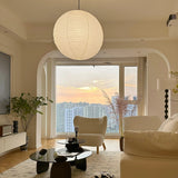 Japanese Washi Paper Globe Pendant Light 1-Light