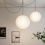 Japanese Washi Paper Globe Pendant Light 1-Light