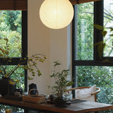 Japanese Washi Paper Globe Pendant Light 1-Light