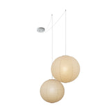 Japanese Washi Paper Globe Pendant Light 1-Light