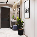 Modern Cylinder Glass Brass Pendant Light 1-Light