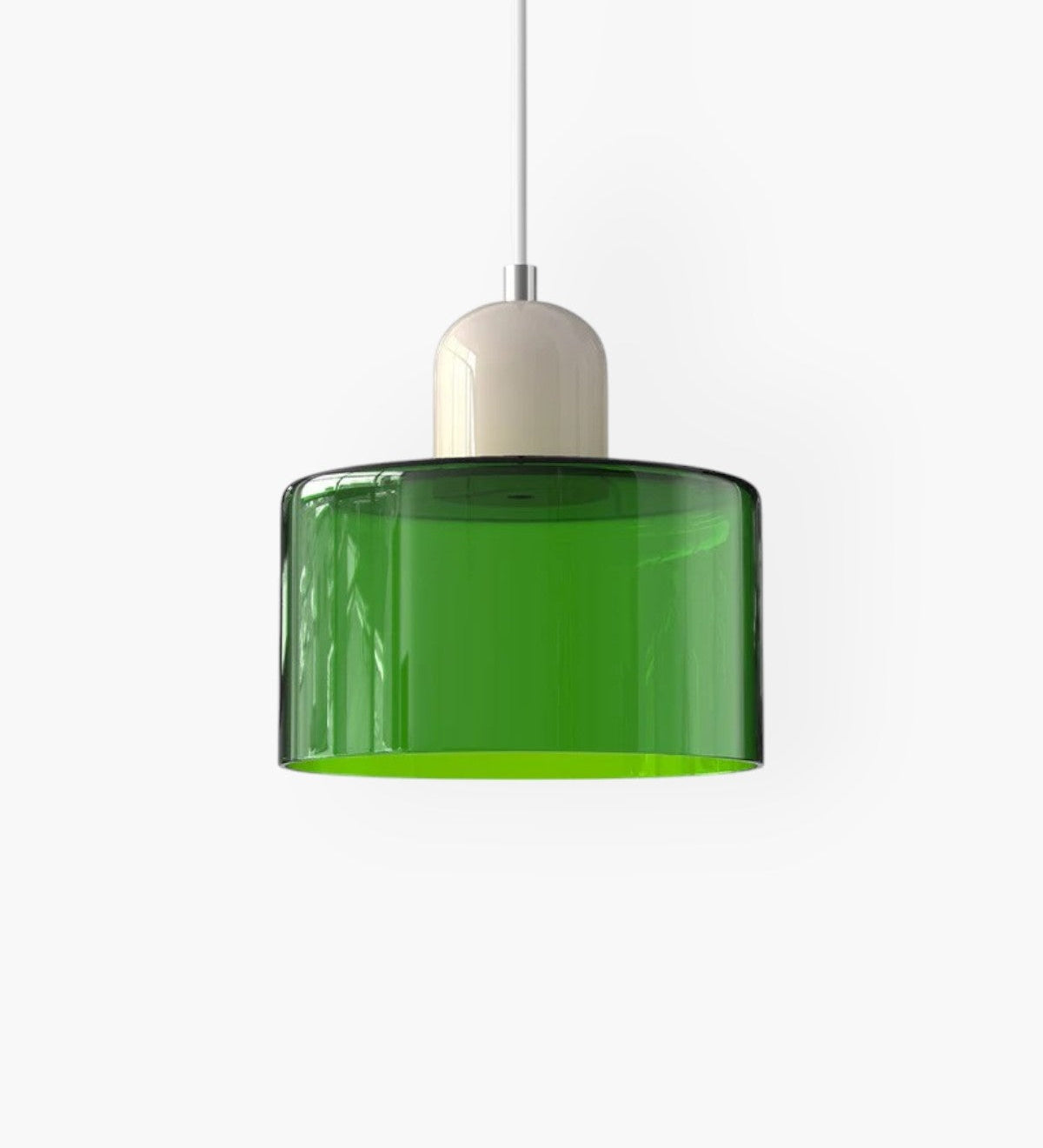 Modern Glass Cylinder Pendant 1-Light Lasson Living
