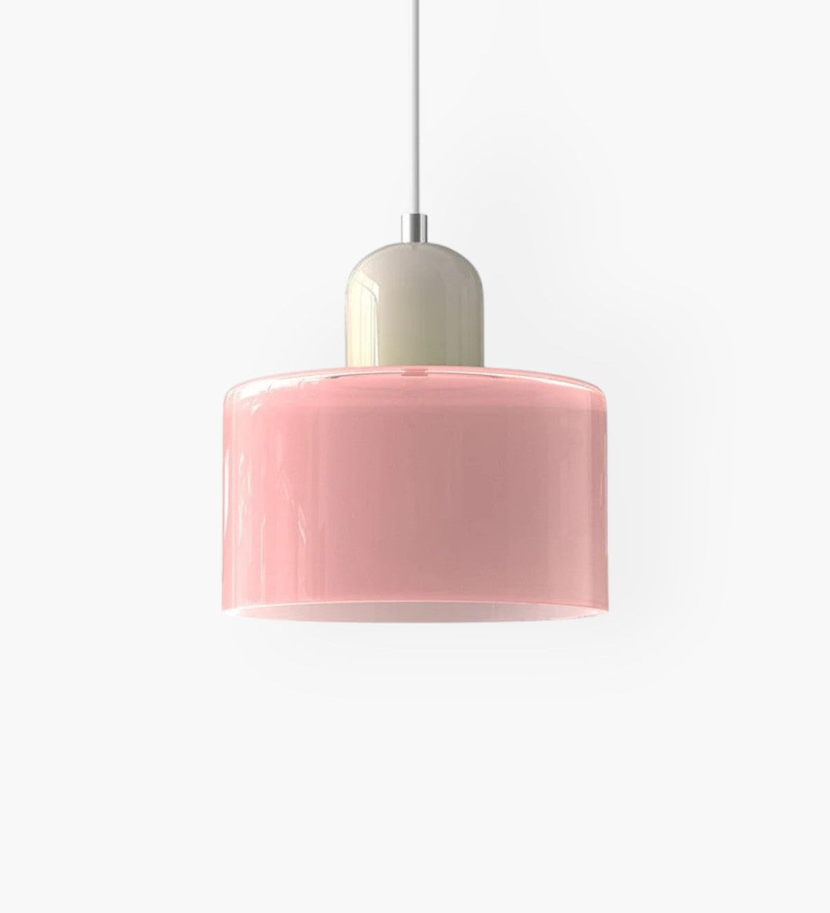 Modern Glass Cylinder Pendant 1-Light Lasson Living