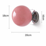 Vintage Brass Globe Glass Wall Sconce 1-Light