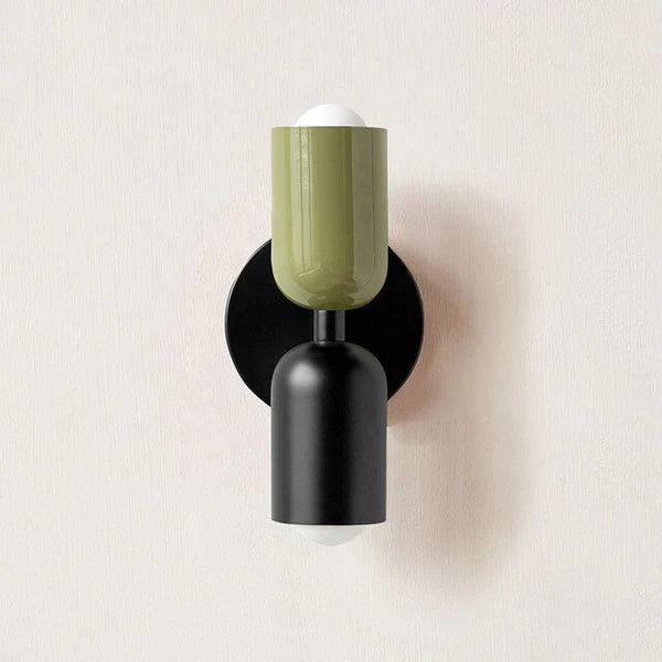 Modern Metal Cylinder LED Wall Sconce 2-Light