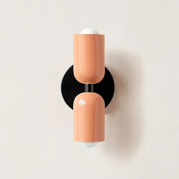 Modern Metal Cylinder LED Wall Sconce 2-Light