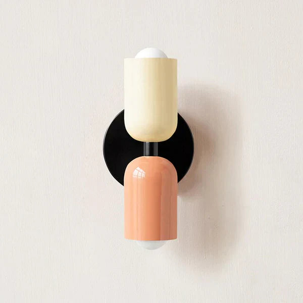 Modern Metal Cylinder LED Wall Sconce 2-Light