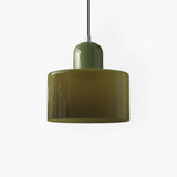 Modern Glass Cylinder Pendant 1-Light Lasson Living