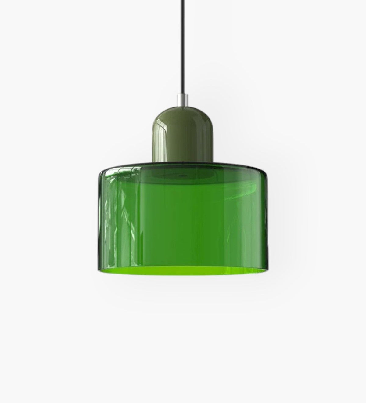 Modern Glass Cylinder Pendant 1-Light Lasson Living