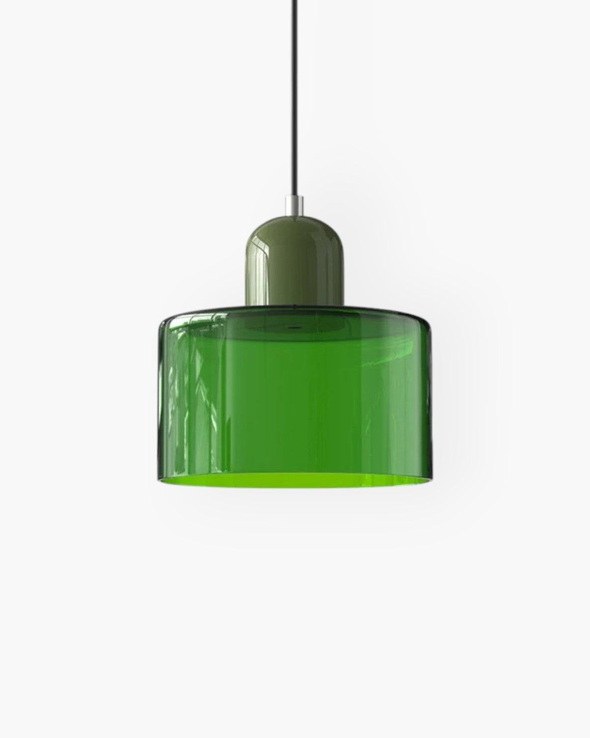 Modern Glass Cylinder Pendant 1-Light Lasson Living