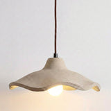 Japanese Vintage Cement Flower Pendant Light | 1-Light