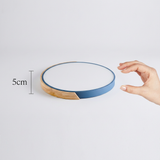 Scandinavian Wooden LED Ceiling Light Fixture – Modern Flush Mount Design for Cozy Ambiance